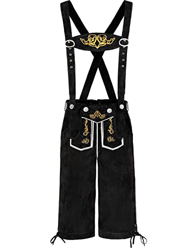 COSAVOROCK Trachten Lederhose Herren Trachtenlederhose Trachtenhosen mit Träge Bayerische Oktoberfest Outfit Schwarz XXL COSAVOROCK Trachten Lederhose Herren Trachtenlederhose Trachtenhosen mit Träge Bayerische Oktoberfest Outfit Schwarz XXL von COSAVOROCK