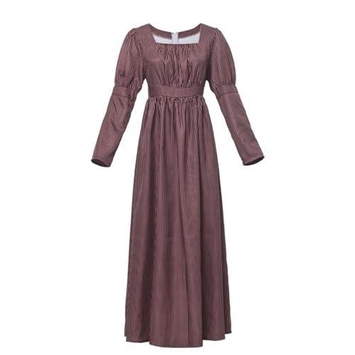 COSDREAMER Damen Renaissance Mittelalterliches Bauernkleid Empire Taille Regency Ära Ballkleid von COSDREAMER