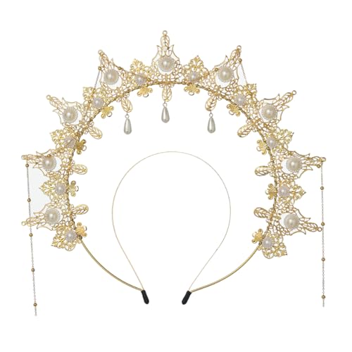 COSDREAMER Halo Crown Mary Goddess Stirnband Damen Halloween Kostüm Göttin Kopfbedeckung (U) von COSDREAMER