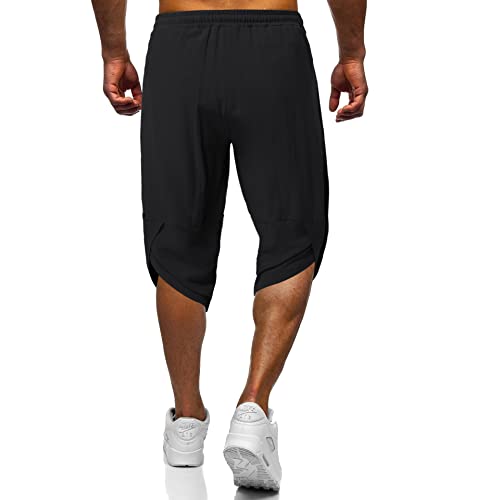 COSDREAMER Herren Renaissance Hose Mittelalter Retro Hose Lässiger Sommer Strandshorts von COSDREAMER