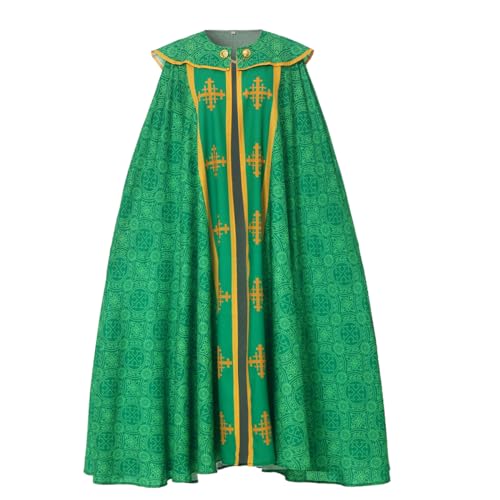 COSDREAMER Unisex Kirche katholische Westments Umhang Umhang Priester Feier Chasuble Masse Vestments Robe, Grün, Medium von COSDREAMER