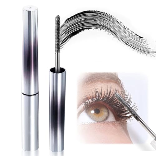 2025 Neu 3D Curling Wimperneisen, Iron Wand Mascara, Amazing Effect Mascara 3D Curling Eyelash Iron Mascara Schwarze Wimperntusche für Schwarz Extra Slim Super Curling Voluming Eyelash (Schwarz, 1) von COSEN