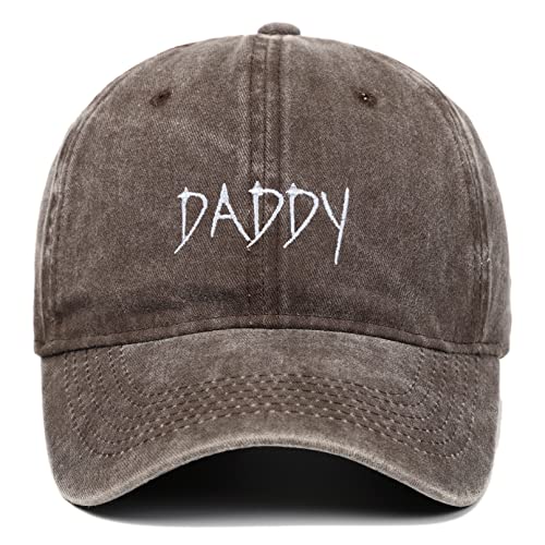 COSFAN Daddy Baseballmütze,DAD Mützen,Bestickte einstellbare Daddy Mützen,Baseballmützen aus Baumwolle,Mütze für Vater (Khaki) von COSFAN