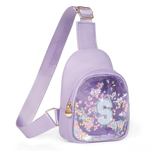 COSHAYSOO Schultertasche für Mädchen, Geburtstagsgeschenk, für Kleinkinder, Kinder, kleines Mädchen, Geldbörse, Crossbody-Tasche, Violett, Small, Größe S: COSHAYSOO Schultertasche für Mädchen, Geburtstagsgeschenk, für Kleinkinder, Kinder, kleines Mädchen, Geldbörse, Crossbody-Tasche, Violett, Small, Größe S: von COSHAYSOO