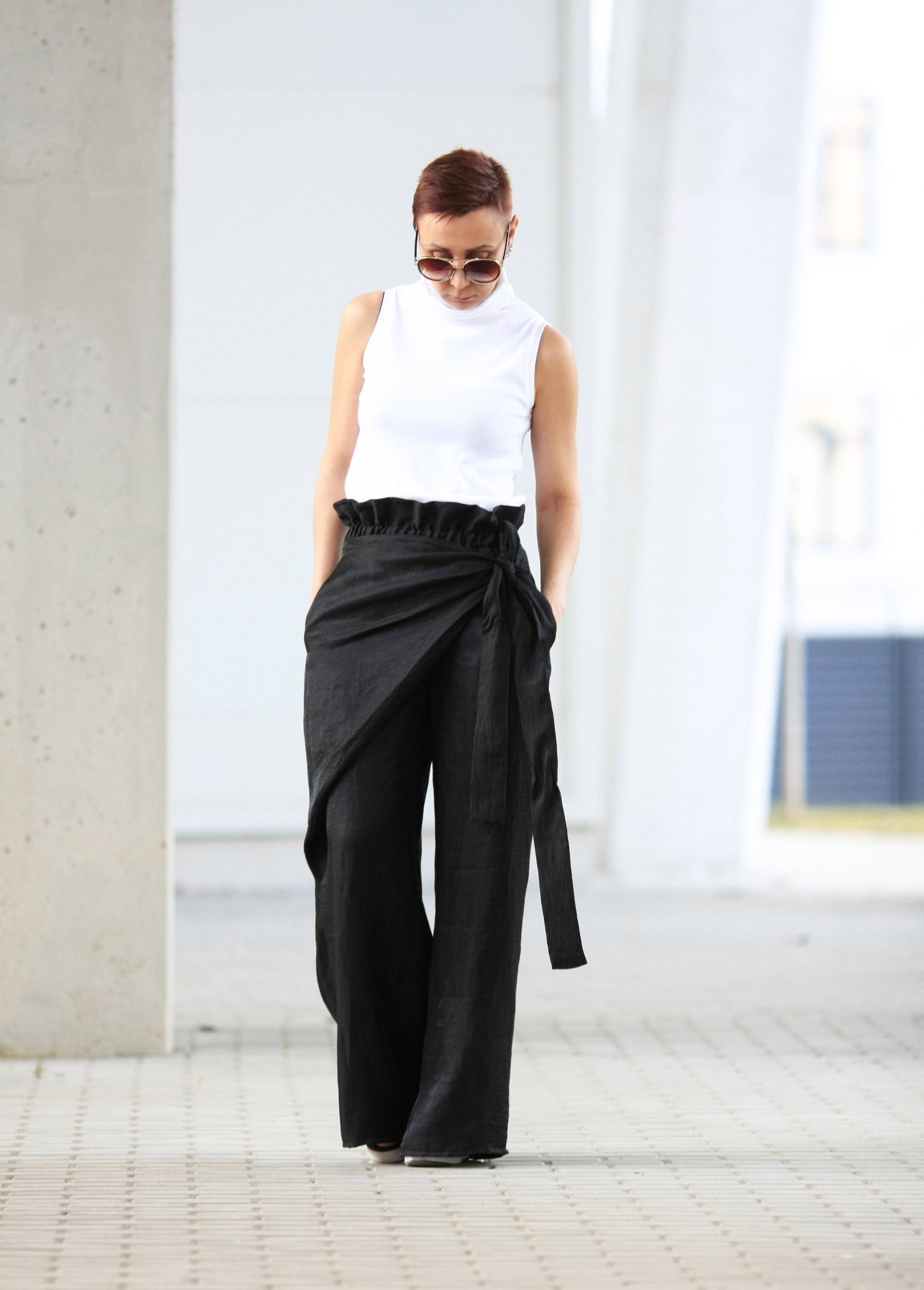 Hose Mit Weitem Bein Handgemachte Sommer-Rock-Hose von COSHEofficial
