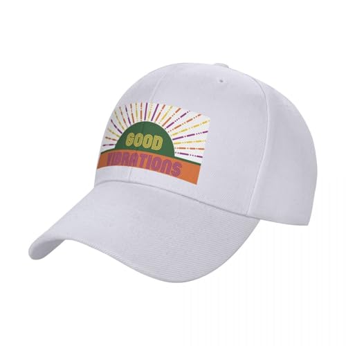 COSIUOS Basecap Good Vibrations - The Beach Boys Baseball Cap Streetwear Strandmütze Bommelmütze Pferdemütze Herren Damen von COSIUOS