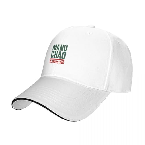 COSIUOS Basecap Manu Chao Clandestino Logo Baseball Cap Anime Kindermütze Schaumstoff Partymütze Neu Mütze Junge Kind Damen von COSIUOS