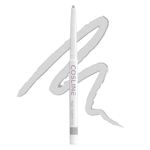 COSLINE Kajal und Eyeliner Nr. 106, Farbe: Silver, Wisch- und wasserfest, Weiches Auftragen, Starke Pigmentierung, Vegan, Made in Germany COSLINE Kajal und Eyeliner Nr. 106, Farbe: Silver, Wisch- und wasserfest, Weiches Auftragen, Starke Pigmentierung, Vegan, Made in Germany von COSLINE