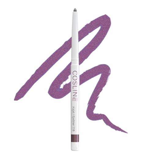COSLINE Kajal und Eyeliner Nr. 116, Farbe: Malve, Wisch- und wasserfest, Weiches Auftragen, Starke Pigmentierung, Vegan, Made in Germany COSLINE Kajal und Eyeliner Nr. 116, Farbe: Malve, Wisch- und wasserfest, Weiches Auftragen, Starke Pigmentierung, Vegan, Made in Germany von COSLINE