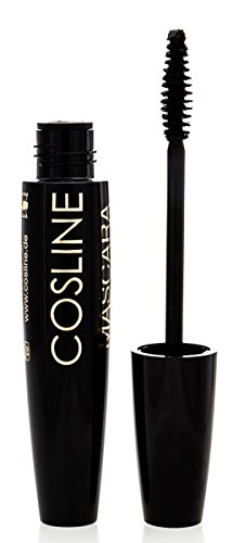 COSLINE Mascara Black Wonderlash Nr. 93, Farbe: Schwarz, wischfest, für Volumen, Schwung und Verlängerung von COSLINE