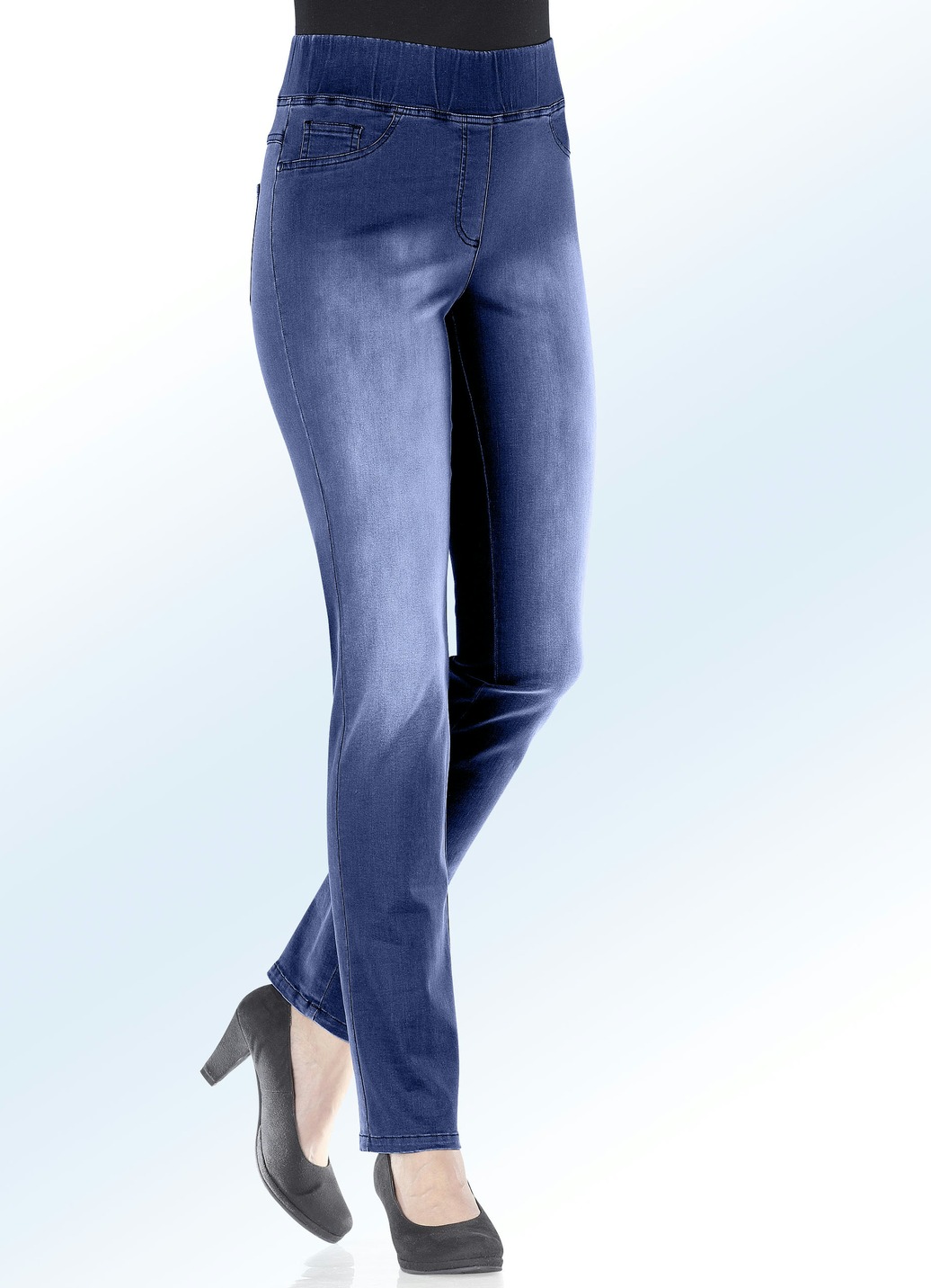 Figurformende Jeans, Jeansblau, Größe 40 von COSMA