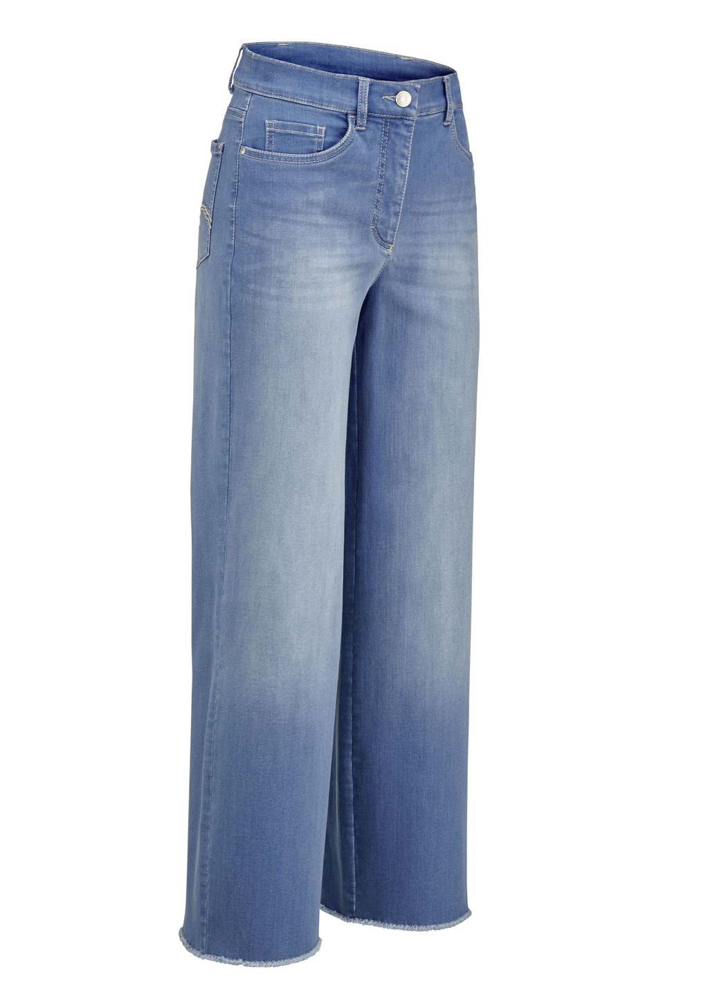 Jeans mit modischer Beinweite, Jeansblau, Größe 42 von COSMA