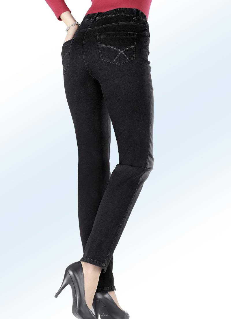 Superbequeme Jeans in 5-Pocket-Form, Schwarz, Größe 54 von COSMA