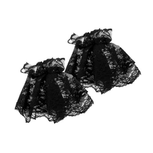COSMEVIVI 1paar Lace Braut Manschetten Lolita Kostüm Ärmel Abnehmbare Spitze Handgelenk Manschetten Für Hochzeitskleider Und Partys Romantisches Accessoire von COSMEVIVI