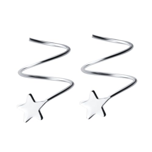COSMEVIVI 1 Paar Sterling Silber Stern Ohrringe für Damen Ohrringe mit Eleganten Sternen Leicht und Hypoallergen für Alltag und Besondere Anlässe von COSMEVIVI