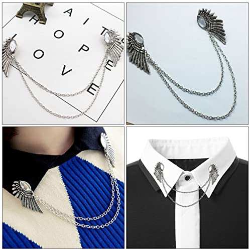 COSMEVIVI 1 Satz Broschen Anstecknadeln Mit Flügel Design Für Männer Und Frauen Accessoire Für Anzüge Und Kleidung Langlebig Und Praktisch Für Verschiedene Anlässe 2 Stück von COSMEVIVI