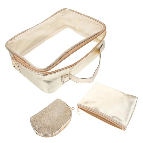 COSMEVIVI Kosmetikkoffer Damen Kosmetiktasche 3 Teiliges Set Glänzender Große Kapazität Reise Make up Stilvolle Aufbewahrung Für Kosmetik Toilettenartikel Für Damen von COSMEVIVI