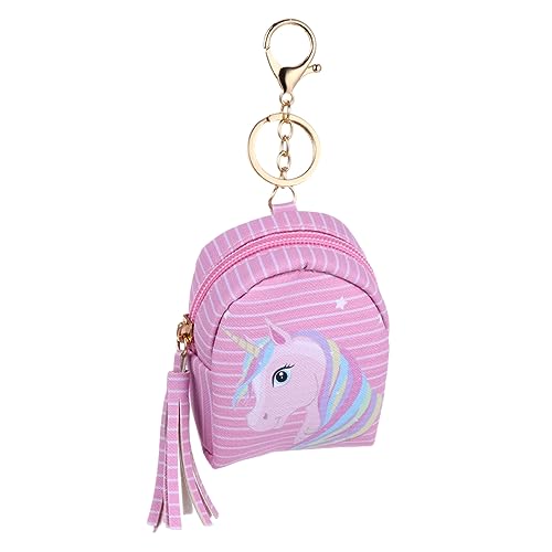 COSMEVIVI 1stück Adorable Cartoon Coin Purse Für Junge Mädchen Mini Geldbörse Mit Einhorn- Pu Material Perfekter Schlüsselanhänger Und Aufbewahrung Für Kleingeld Und Kabel Süßes von COSMEVIVI