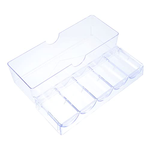 COSMEVIVI Poker Chip Set Lagerung Box Leichte Mahjong Chips Organizer Chip Fall Deckel PP von COSMEVIVI