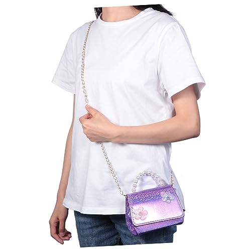 COSMEVIVI 1 Stück Mini Tasche Handtasche Kettentasche Perlenhandtasche Kinder Umhängetasche Handtasche Für Kinder von COSMEVIVI
