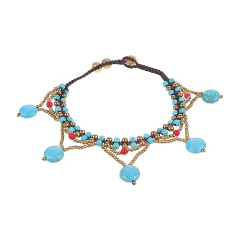 COSMEVIVI 1stück Fußkette Für Damen Verstellbare Boho Fußkettchen Für Strand Und Alltag Langlebige Mode Fußschmuck Accessoire Für Sommeroutfits von COSMEVIVI