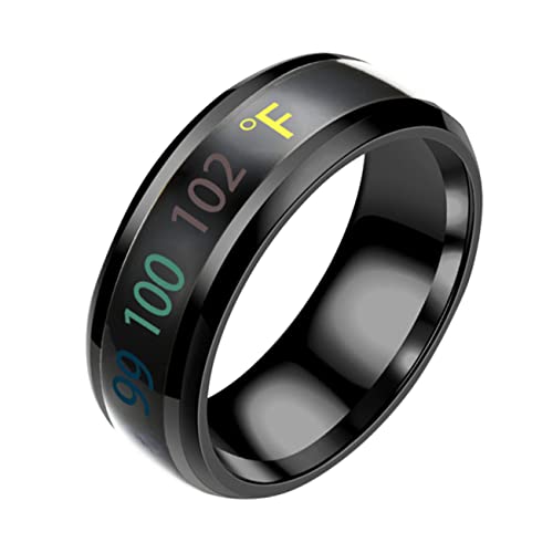 COSMEVIVI 1 Stück Unisex Ring mit Intelligentem Temperaturdisplay Mode Finger Ring für Besondere Anlässe Kreatives Design Einfach COSMEVIVI 1 Stück Unisex Ring mit Intelligentem Temperaturdisplay Mode Finger Ring für Besondere Anlässe Kreatives Design Einfach von COSMEVIVI