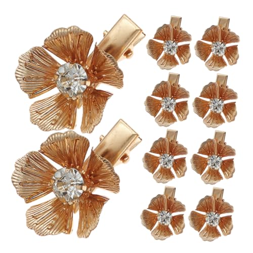 COSMEVIVI 10stücke Blumen-haarspangen Elegante Metall-haarclips Für Damen Vielseitig Und Hautfreundlich Für Partys Arbeit Tanz Und Besondere Anlässe Perfektes Haarschmuck-accessoire von COSMEVIVI