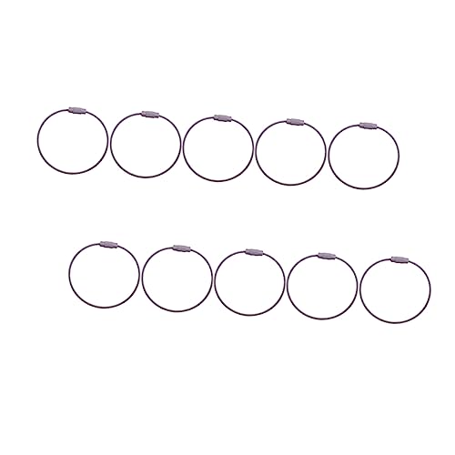 COSMEVIVI Metall-schlüsselanhänger-Teile 10 Stück Schlüsselanhänger-Haken Süßes Schlüsselanhänger-zubehör Für Schlüssel Grau von COSMEVIVI