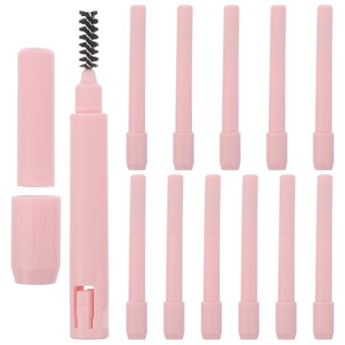 COSMEVIVI 12-teiliger Augenbrauenstift-Verlängerer: Verstellbarer Augenbrauenstift-Extender-Verlängerungshalter mit Brauenbürste für Anfänger von COSMEVIVI