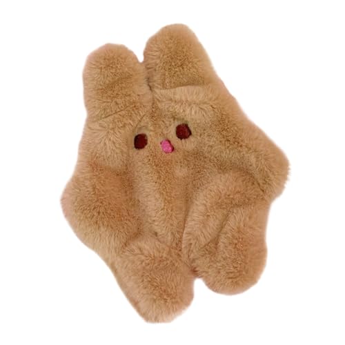 COSMEVIVI Süße Plüsch Geldbörse Münztasche Für Frauen Und Mädchen Mit Reißverschluss Als Geldaufbewahrungstasche Und Kosmetiktasche Für Kleine Gegenstände Khaki von COSMEVIVI