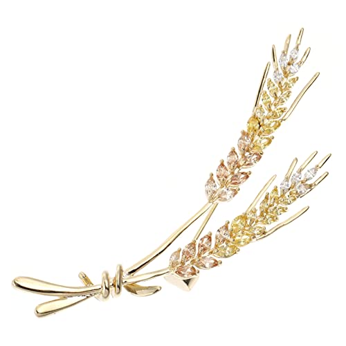 COSMEVIVI 1Stück Stilvolle Weizenspitzenbrosche für Frauen Empfindliche Brosche Mehrzweck Dekoration für Hochzeiten Partys und Accessoires Eleganter Modeschmuck von COSMEVIVI