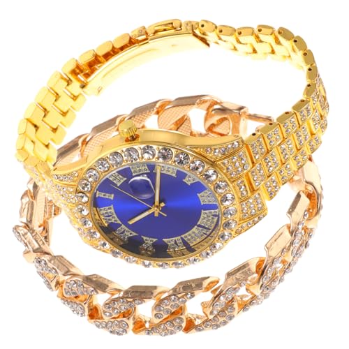 COSMEVIVI 1satz Luxuriöse -Armbanduhr Mit Rhinestone-Armband Quarz-Uhr Mit Kalender Für Business Und Modischem Armband Und Praktisch COSMEVIVI 1satz Luxuriöse -Armbanduhr Mit Rhinestone-Armband Quarz-Uhr Mit Kalender Für Business Und Modischem Armband Und Praktisch von COSMEVIVI