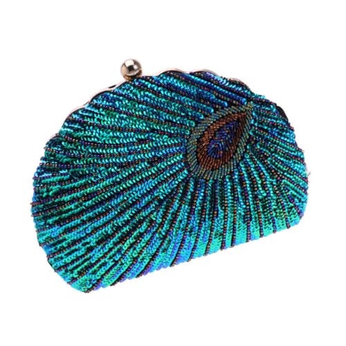 COSMEVIVI Abend Clutch Tasche Damen Handgemachte Hochzeit Party Geldbörse Elegante Robuste Reißfeste Mit Moderatem Fassungsvermögen Und Tragbar Für Bankette Und Täglichen Gebrauch von COSMEVIVI