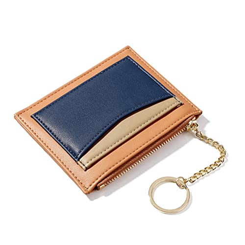 COSMEVIVI 1stück Damen Zipper Geldbörse Aus Pu-Leder Mit Fächern Modischer Splice-Design Orange Für Reisen Und Alltag Kompakt Und Praktisch Für Frauen von COSMEVIVI