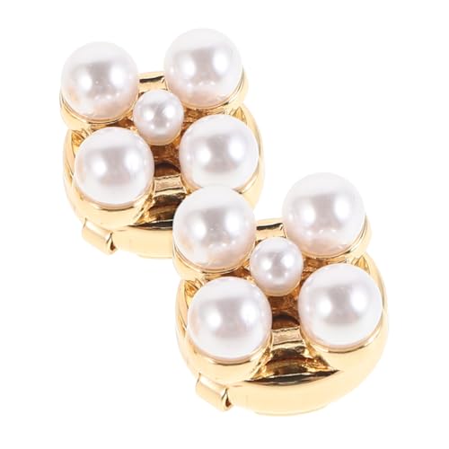 COSMEVIVI 2 STÜCK Blumen Manschettenknöpfe Damen mit Strass Schmuck für Hochzeit Business Hemd Accessoire Modisch Luxuriöses Design zur Festlichen Abendgarderobe von COSMEVIVI