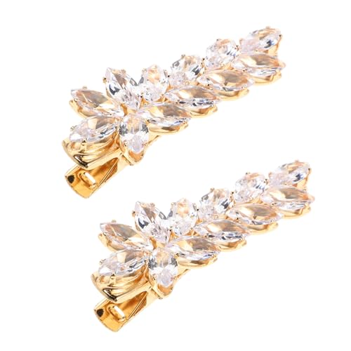 COSMEVIVI 2stücke Haarklammern Für Mädchen Zierliche Haarspangen Im Entenschnabel-stil Funkelnde Haarklammern Für Festliche Anlässe Und Alltagslooks Als Zu Neujahr von COSMEVIVI