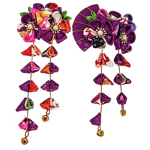 COSMEVIVI 2 Stück Haarschmuck mit Fächer und Blüten Design Haarklammern für Damen für Hochzeiten Geburtstagsfeiern und Fotoshootings Strapazierfähig und von COSMEVIVI