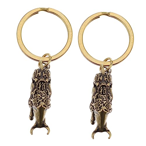 COSMEVIVI 2stücke Vintage Schlüsselanhänger Im Retro-stil Dekorative Bullfight Pendants Aus Messing Für Neujahrs-dekoration Kreative Schlüsselanhänger Für Diy Schmuck von COSMEVIVI