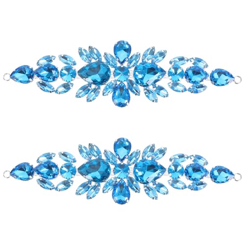 COSMEVIVI 2 Stück Strass-Applikation für Kleid – Aufnäher mit Kristallblumen, Hotfix-Nähapplikationen für Brautkleider, Kopfbedeckung, Gürteldekoration COSMEVIVI 2 Stück Strass-Applikation für Kleid – Aufnäher mit Kristallblumen, Hotfix-Nähapplikationen für Brautkleider, Kopfbedeckung, Gürteldekoration von COSMEVIVI