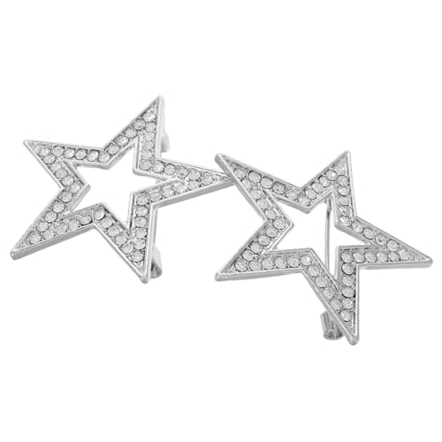 COSMEVIVI 2 Stück Teiliges Pentacle Broschen Legierung Anstecknadeln für Kleidung und Taschen Langlebige Schmuckaccessoires für Damen Einfach zu Befestigen und Vielseitig Einsetzbar von COSMEVIVI