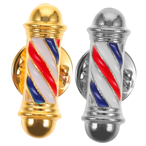 COSMEVIVI 2 Stück Turning Light Brosche Stoffnadel Pullover Brosche Barber Shop Brosche Anstecknadel Legierung Brosche Kleidung Brosche Dekorative Brosche Anstecknadel Barber Shop Pole COSMEVIVI 2 Stück Turning Light Brosche Stoffnadel Pullover Brosche Barber Shop Brosche Anstecknadel Legierung Brosche Kleidung Brosche Dekorative Brosche Anstecknadel Barber Shop Pole von COSMEVIVI