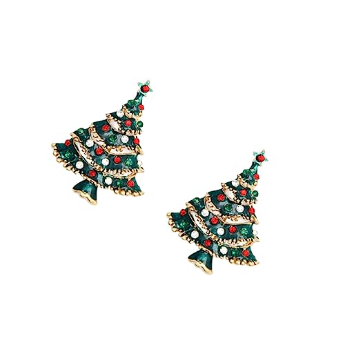 COSMEVIVI Weihnachtsbaum Brosche Für Frauen Stilvolle Weihnachtsdekoration Kreatives Für Freunde Und Familie Baumförmige Anstecknadel Aus von COSMEVIVI