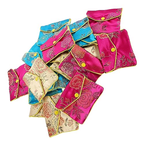 COSMEVIVI 20st Münzbeutel Für Mädchen Schmuckbeutel Im Chinesischen Stil Schmuckbeutel Aus Stickerei-schmuckbeutel Aufbewahrungstasche Für Ringe Schmuck Geschenktüte Geldbeutel von COSMEVIVI