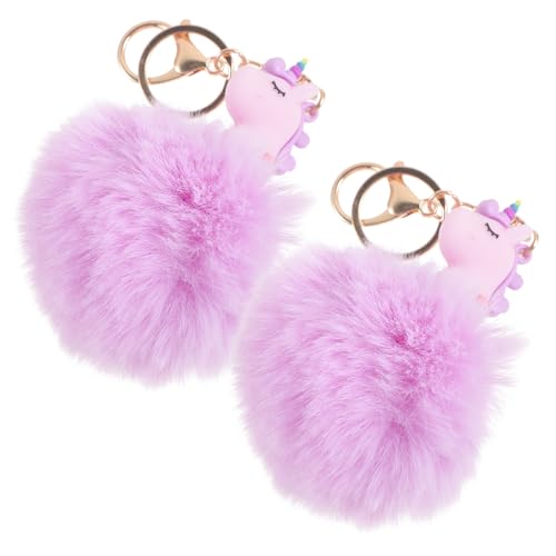 COSMEVIVI 2stücke Einhorn Schlüsselanhänger Taschenanhänger Dekoration Zufälliger Stil Niedlicher Schlüsselring Für Taschen Und Schlüssel Leicht Und Tragbar Langlebig Und Modisch von COSMEVIVI