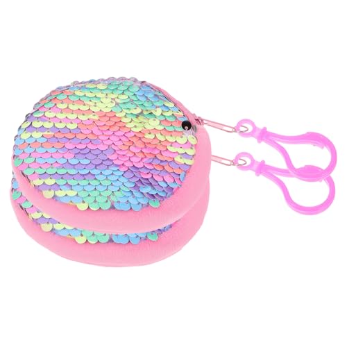COSMEVIVI 2stücke Titel Runde Glitzer Geldbörse Für Damen Praktische Kleine Clutch Aus Robustem Große Kapazität Süße Farbtöne Für Besondere Anlässe von COSMEVIVI