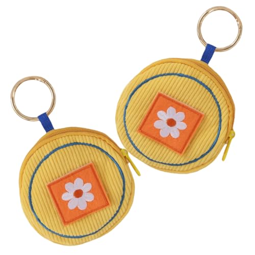 COSMEVIVI 2stücke Süße Geldbörse Für Mädchen Kleine Münztasche Mit Schlüsselanhänger Mini-geldbörse Aus Cord Cartoon-Tasche Niedliche Zum Tragen von COSMEVIVI