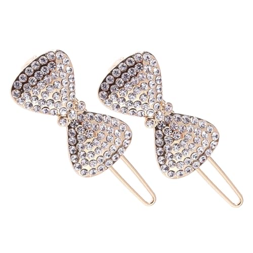 COSMEVIVI 2stücke Glitzernde Schleifen-haarspangen Für Damen Funkelnde Haarclips Strass Vielseitig Einsetzbar Für Verschiedene Frisuren Für Täglichen Gebrauch Oder Besondere Anlässe von COSMEVIVI