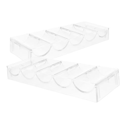 COSMEVIVI 2stücke Klar Acryl Pokerchip-tablett Organizer Multi-Grid Chip-Halter Tragbar Pokerchip-lagerung Halter Für Chip-vorrat Und Kleinigkeiten COSMEVIVI 2stücke Klar Acryl Pokerchip-tablett Organizer Multi-Grid Chip-Halter Tragbar Pokerchip-lagerung Halter Für Chip-vorrat Und Kleinigkeiten von COSMEVIVI
