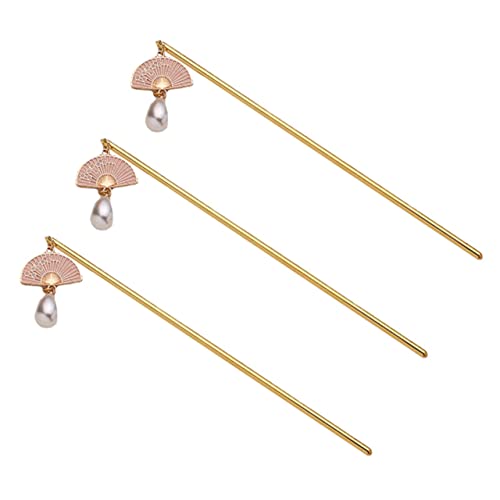 COSMEVIVI 3 Stück Vintage Haarnadeln Haarschmuck für Damen aus Langlebigem Metall für Duttfrisuren Sanfte Kanten für Schmerzfreies Styling für Besondere Anlässe und Alltägliche Looks von COSMEVIVI