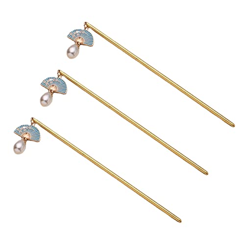 COSMEVIVI 3 Stück Vintage Haarnadeln für Damen Haarschmuck Eleganter Chignon Stick aus Metall für Hochsteckfrisuren und Tägliches Styling Leicht und Langlebig Passend zu Verschiedenen von COSMEVIVI
